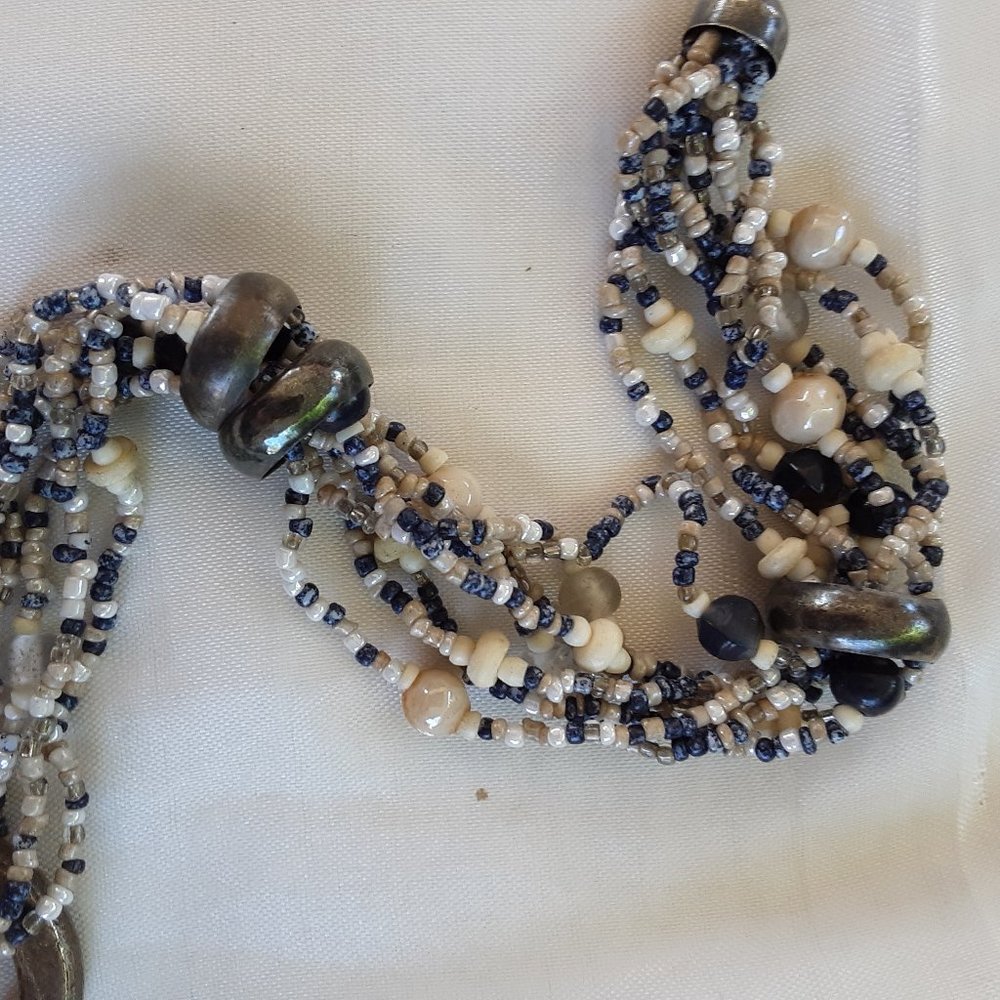COPY - Bracelet 11" Beadwork Jewelry Findings Seed Beads Metal Rings Crafts Han… - Picture 4 of 8